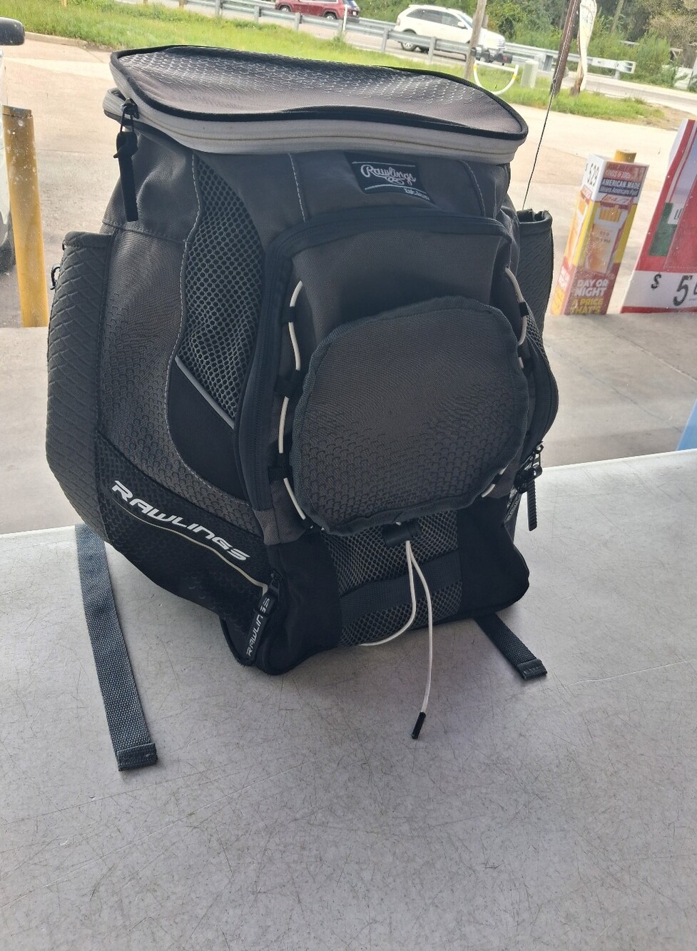 Rawlings Impulse Baseball Backpack Black And Grey
